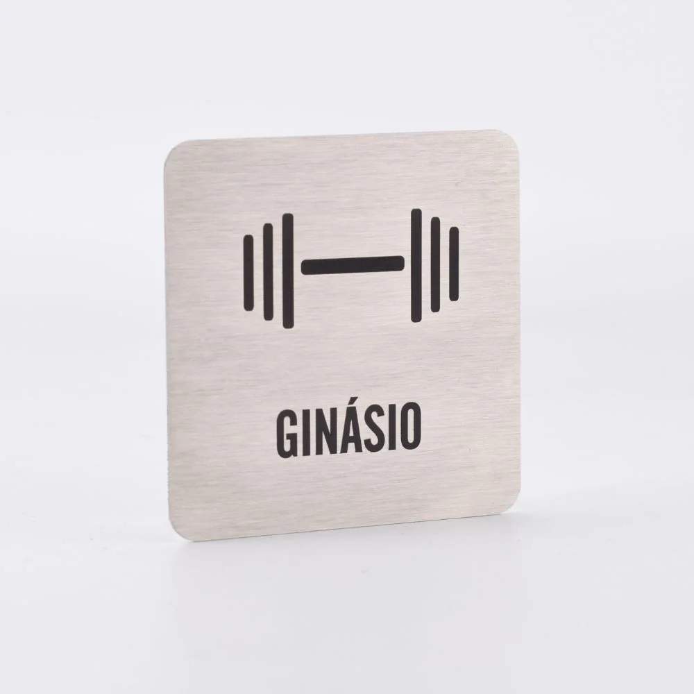 Pictograma para Placa de Porta em Aço Inox Gravado