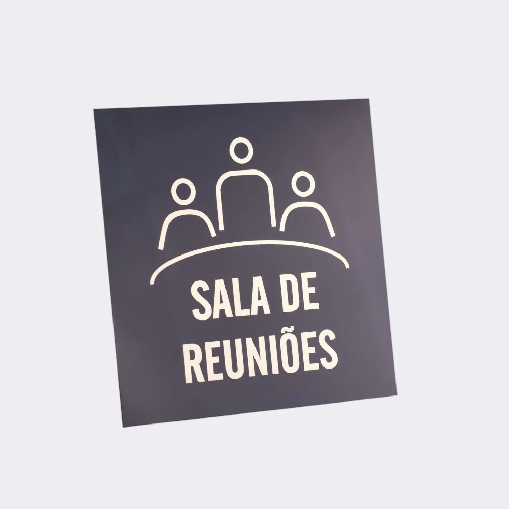 Pictograma para Placa de Porta em Alumínio Laser
