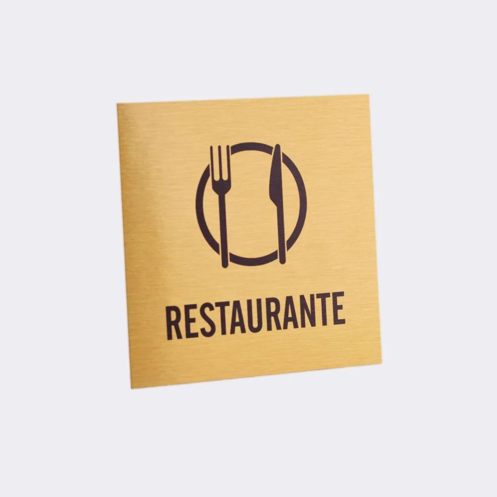 Pictograma para Placa de Porta em Alumínio Impresso
