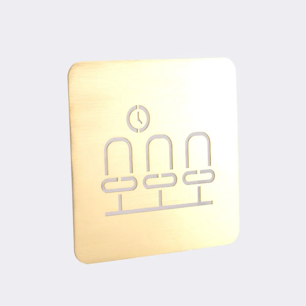 Pictograma para Placa de Porta em Latão Recortado