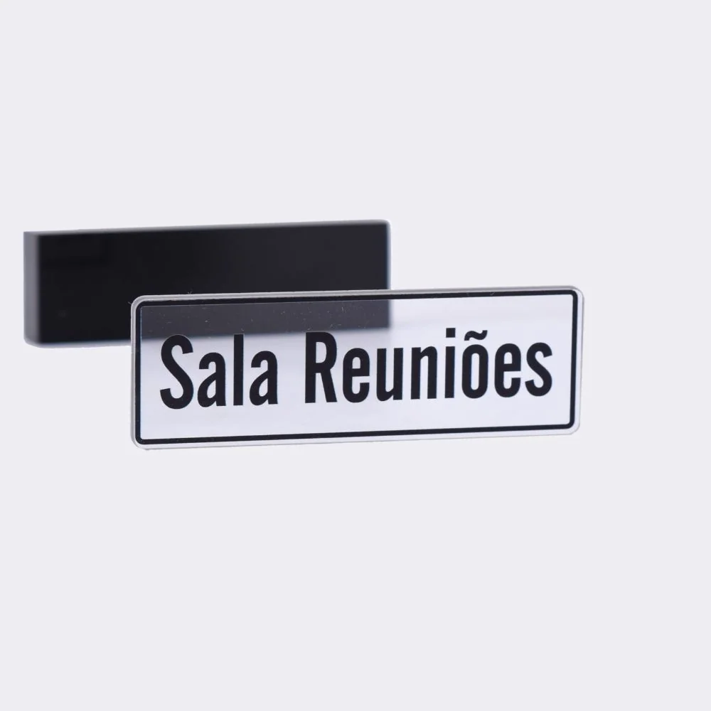 Placa de Porta em Acrílico Impresso