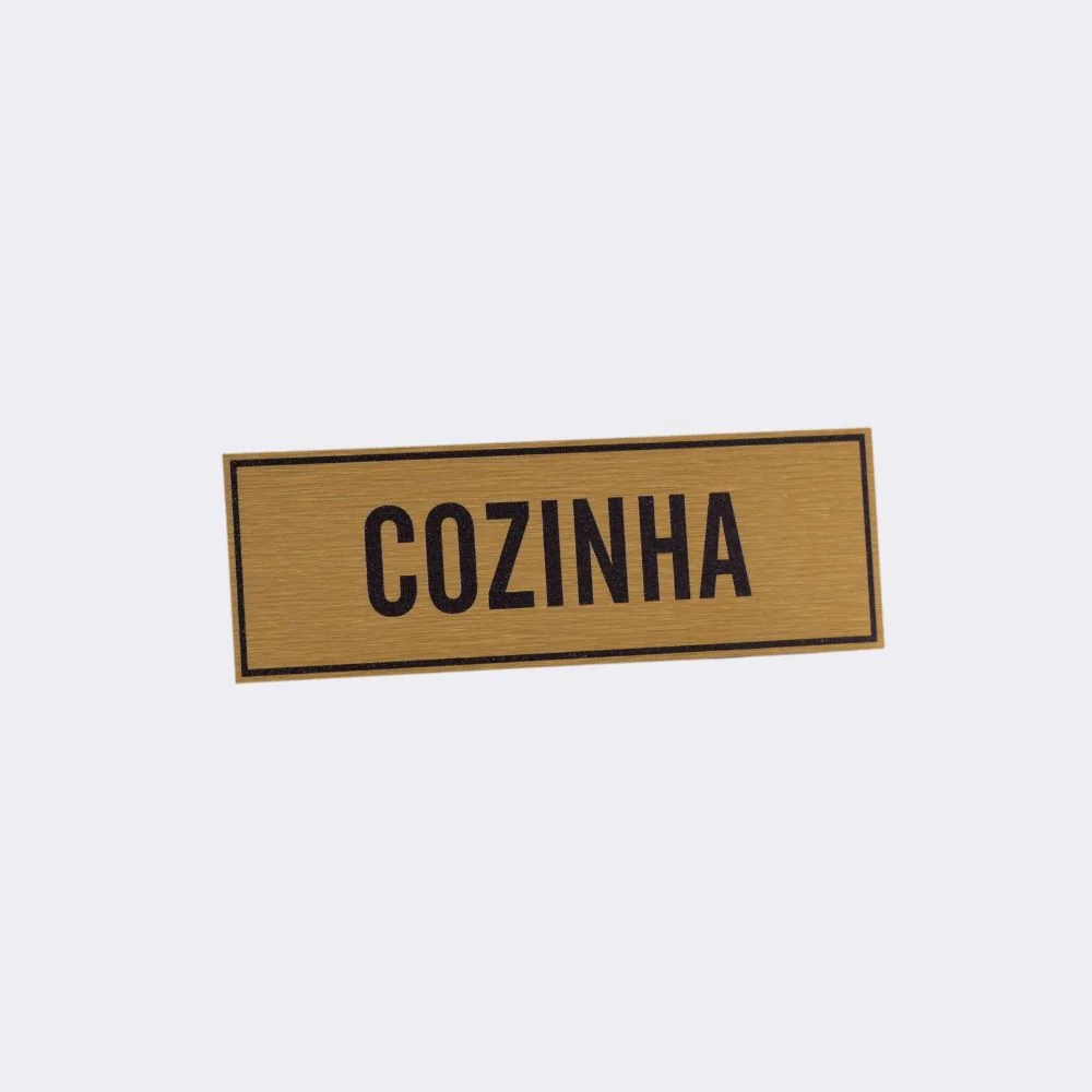 Placa de Porta em Alumínio Impresso