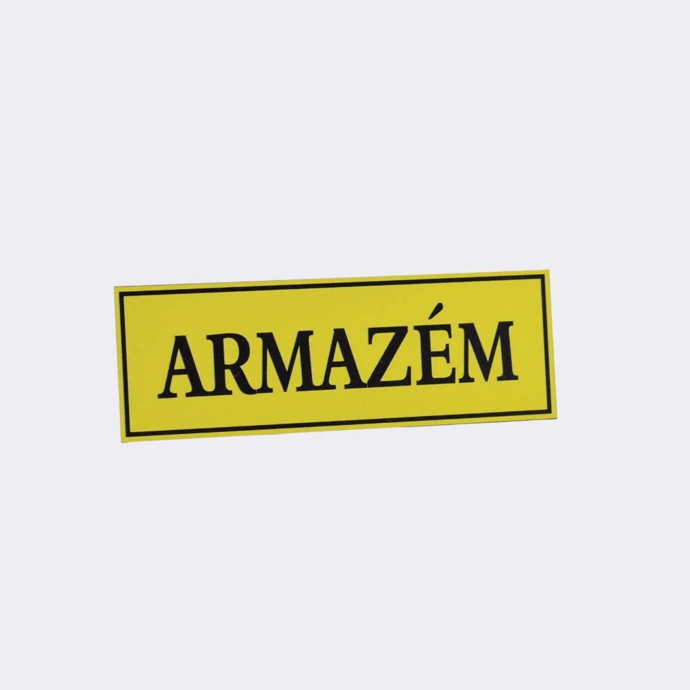 Placa de Porta em Alumínio Lacado