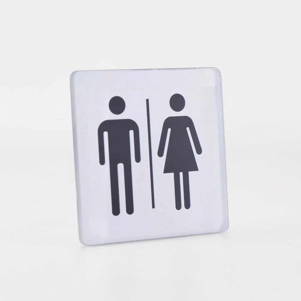 Sinalética WC em Acrílico Impresso