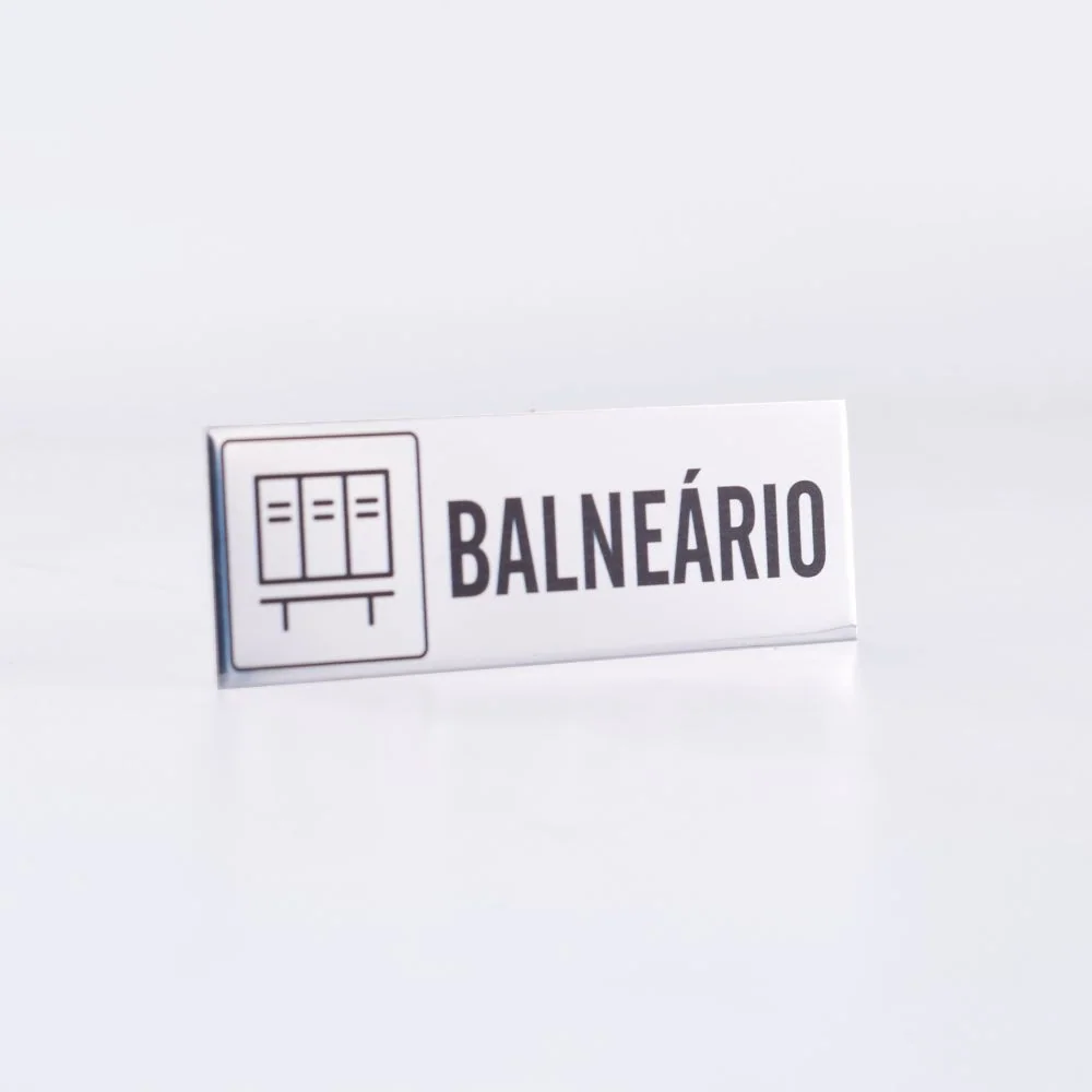 Sinalética WC em Alumínio Impresso