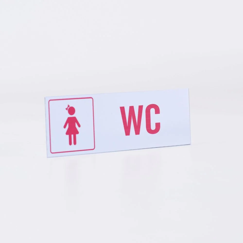 Sinalética WC em Alumínio Lacado