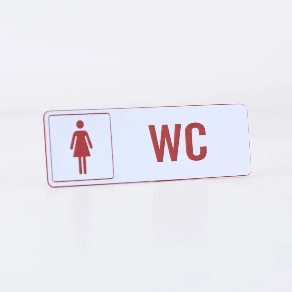 Sinalética WC em Gravoplay