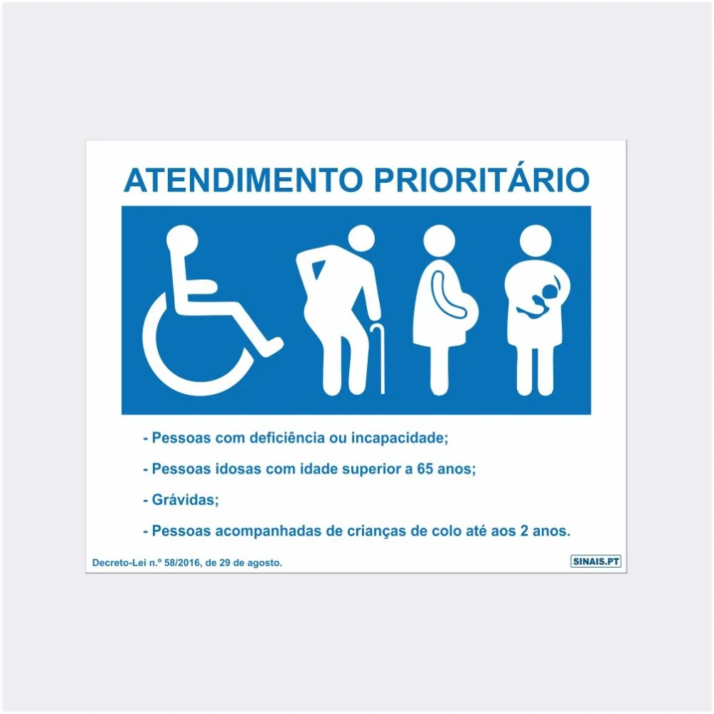 Sinal Atendimento Prioritário