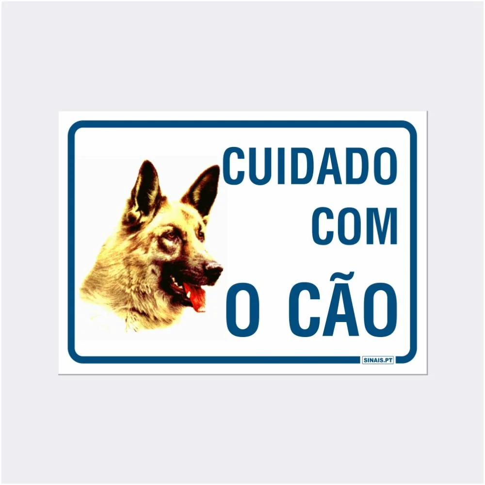 Placa Cuidado com o Cão