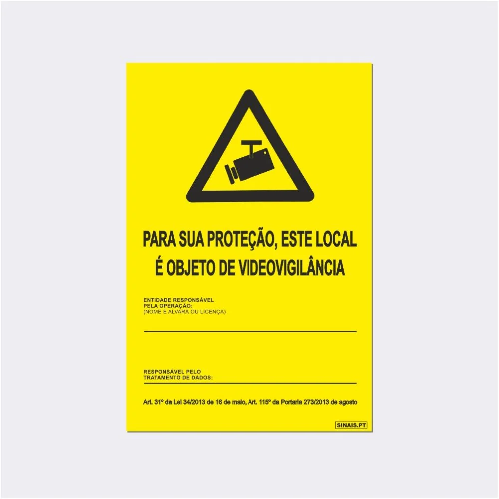 Sinal Videovigilância