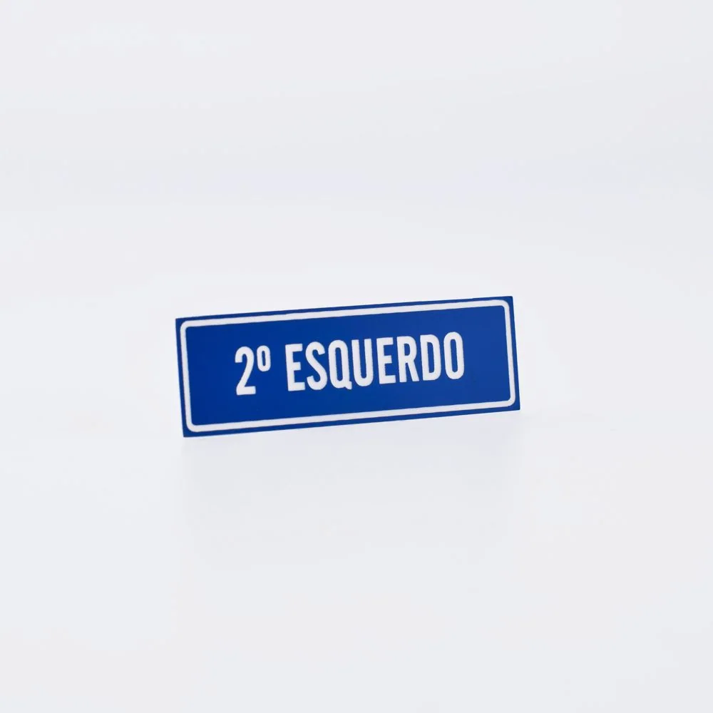 Placa de Andar em Gravoplay Laser