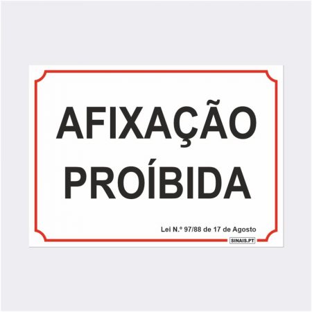 Afixação Proibida