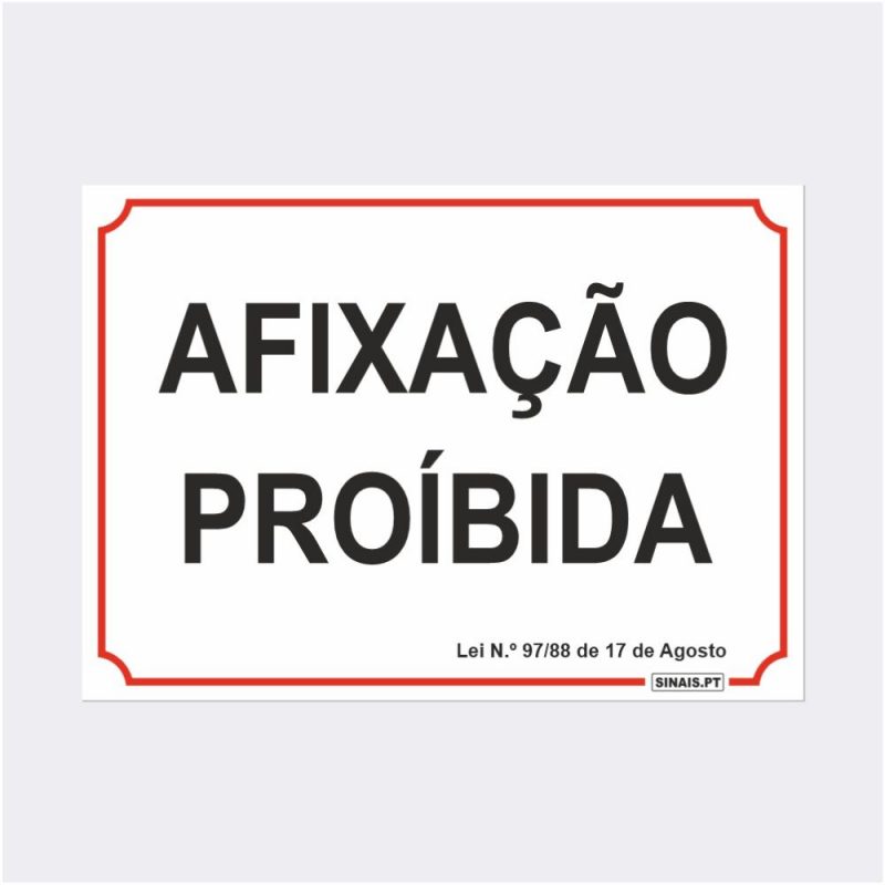 Afixação Proibida