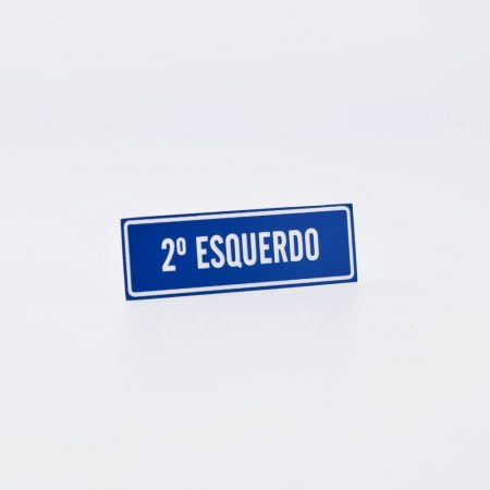 Placa de Andar em Gravoplay Laser
