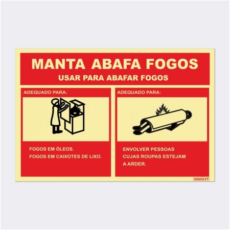 Manta abafa fogos
