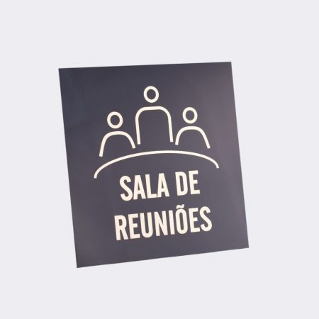 Pictograma para Placa de Porta em Alumínio Laser
