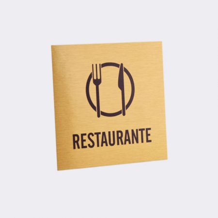 Pictograma para Placa de Porta em Alumínio Impresso