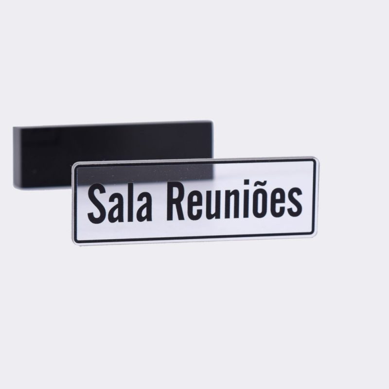 Placa de Porta em Acrílico Impresso
