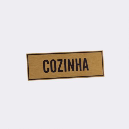 Placa de Porta em Alumínio Impresso