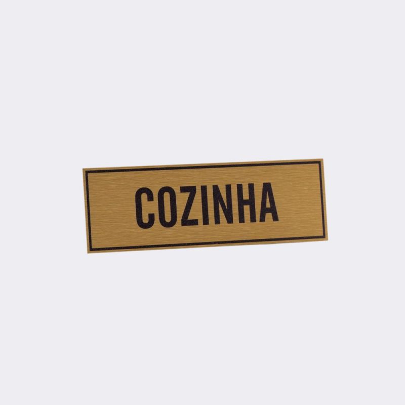 Placa de Porta em Alumínio Impresso