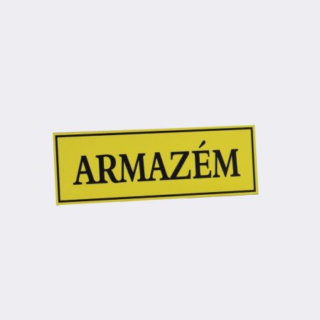 Placa de Porta em Alumínio Lacado