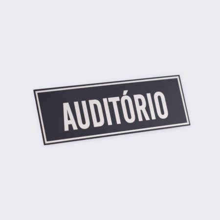 Placa de Porta em Alumínio Laser