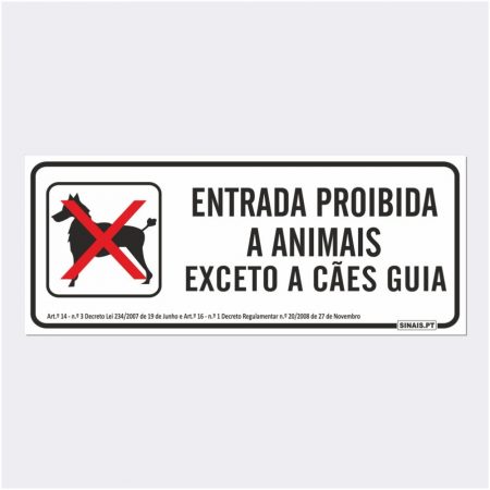 Entrada Proibida a Animais