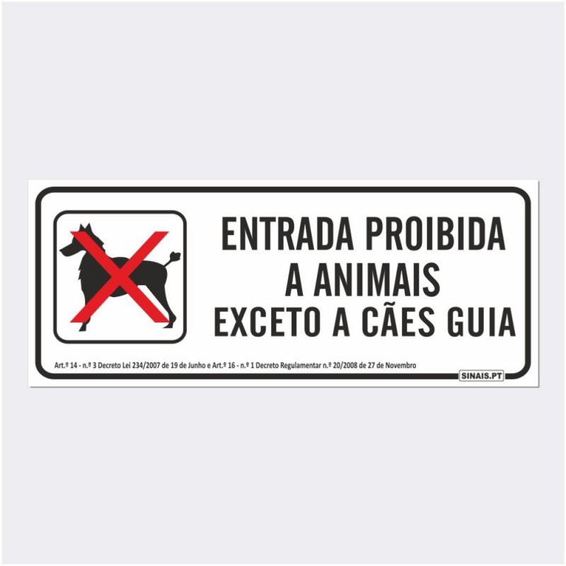 Entrada Proibida a Animais