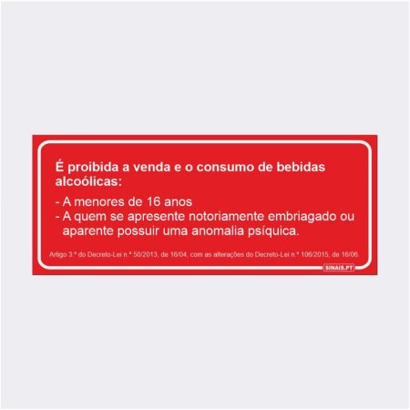 Proibido Venda de Bebidas