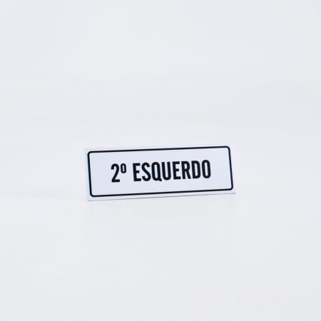 Placa de Andar em Alumínio Impresso