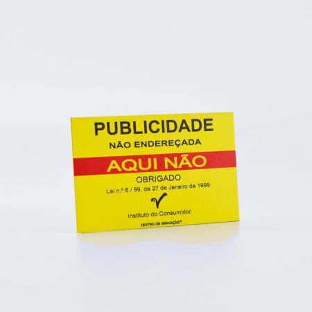 Alumínio Impresso Publicidade Aqui Não