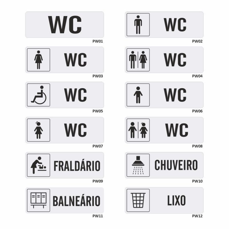 Sinalética WC em Gravoplay - Image 2
