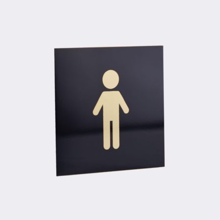 Sinalética WC em Alumínio Laser