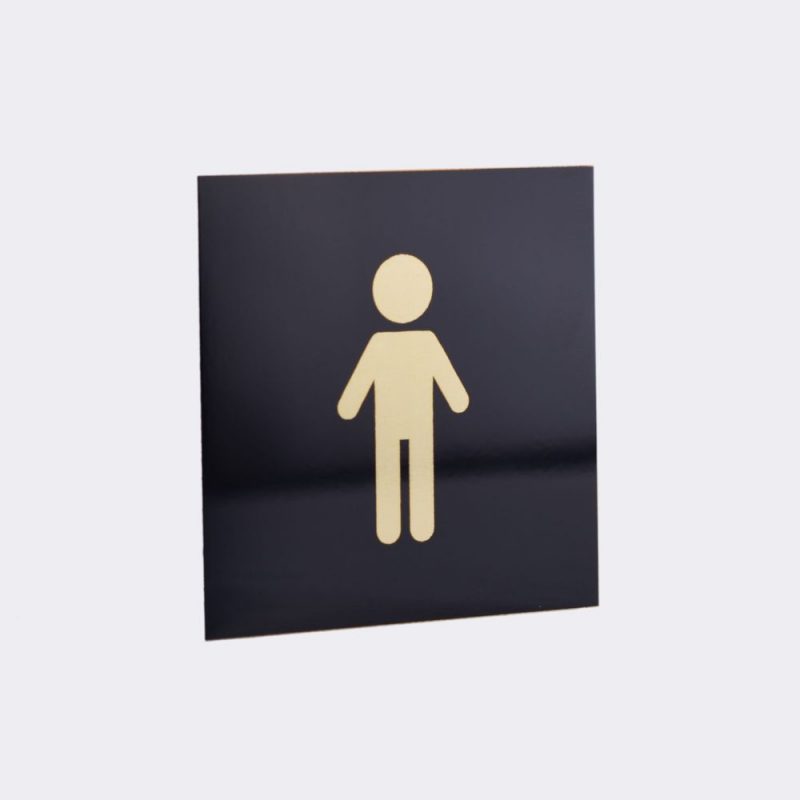 Sinalética WC em Alumínio Laser