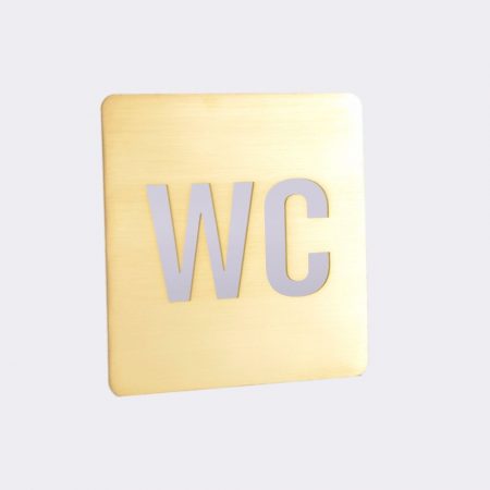Sinalética WC em Latão Recortado