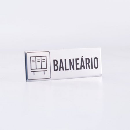 Sinalética WC em Alumínio Impresso