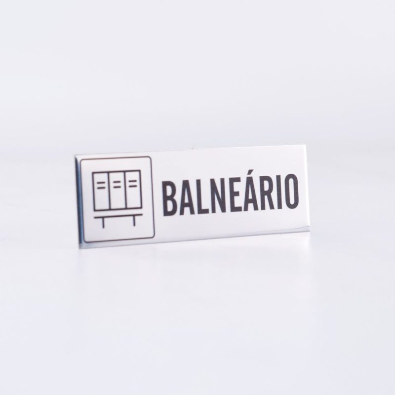 Sinalética WC em Alumínio Impresso