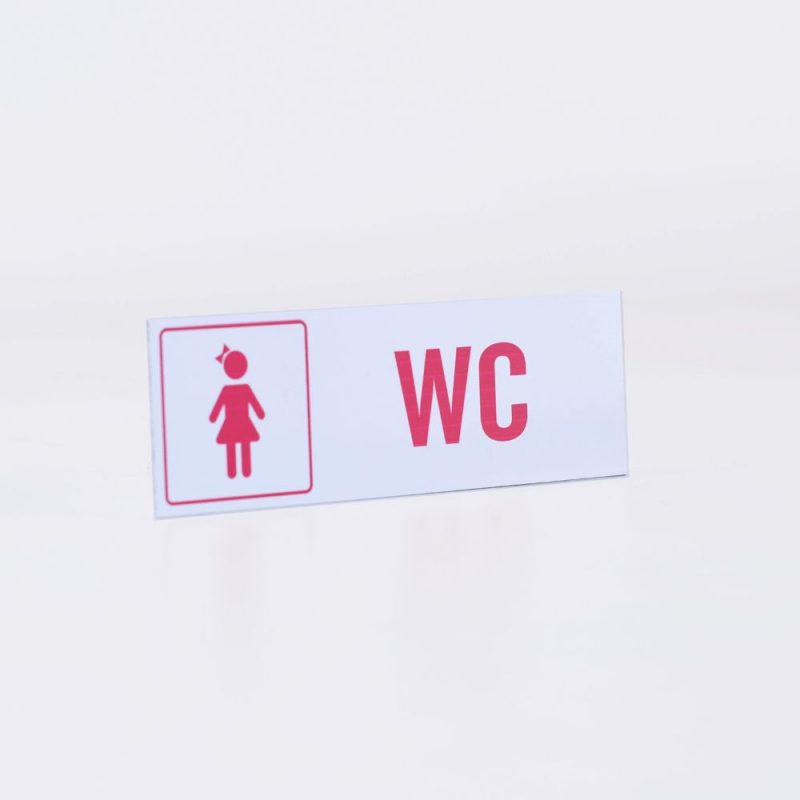 Sinalética WC em Alumínio Lacado
